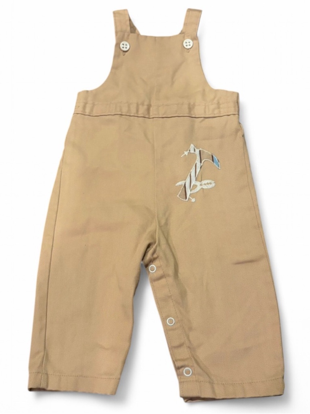 Healthtex Vintage Tool Time Hammer Snap Button Overalls 18 Months Retro Jumper